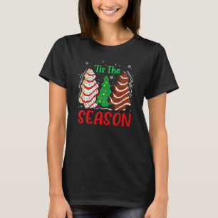 T-shirt Little Tis' Season Christmas Tree Cakes Debbie