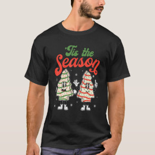 T-shirt Little Tis' Season Christmas Tree Cakes Debbie