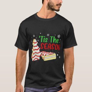 T-shirt Little Tis' Season Christmas Tree Cakes Debbie