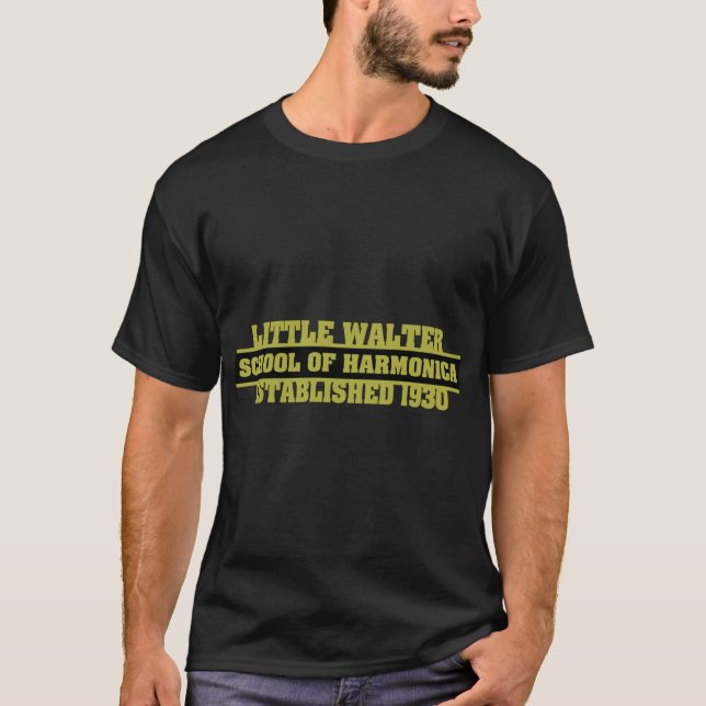 T-shirt Little Walter Harmonica (Devant)