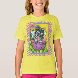 T-shirt LITTLE ZEBO WHIMSYNICKER, ZEBRA UNICORN Imaginaire