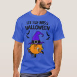 T-shirt LittleMiss Halloween, Funny Cute Little Witch on B<br><div class="desc">LittleMiss Halloween,  Funny Cute Little Witch on Broom Kids.</div>