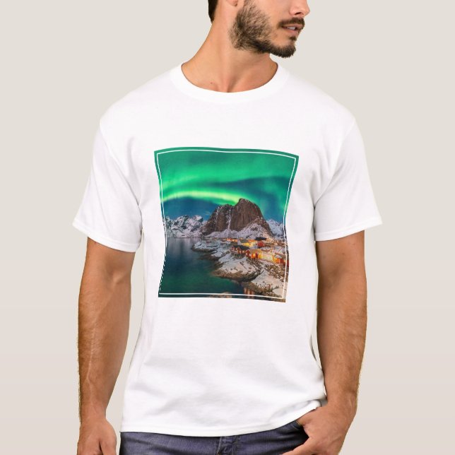 T-shirt Littoral | Lofoten Islands, Hamnoy, Norvège (Devant)