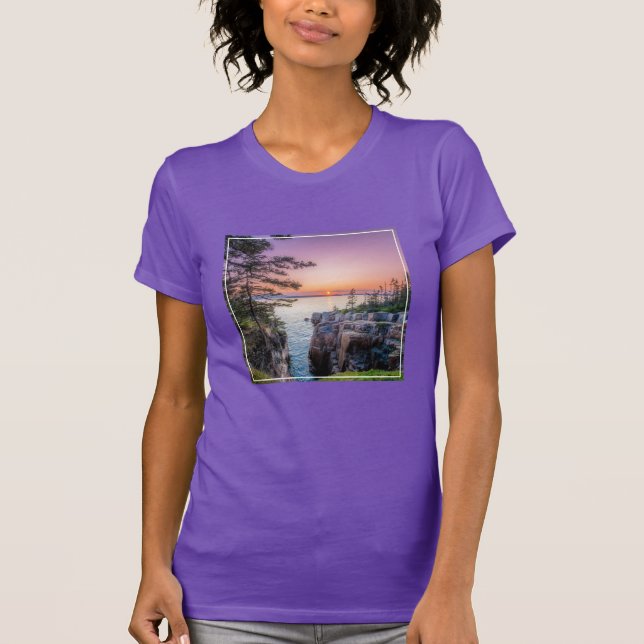 T-shirt Littoral | Parc national Ravens Nest Acadia Maine (Devant)