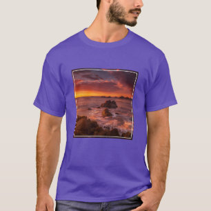 T-shirt Littoral Sunset Pacific Grove Carmel California
