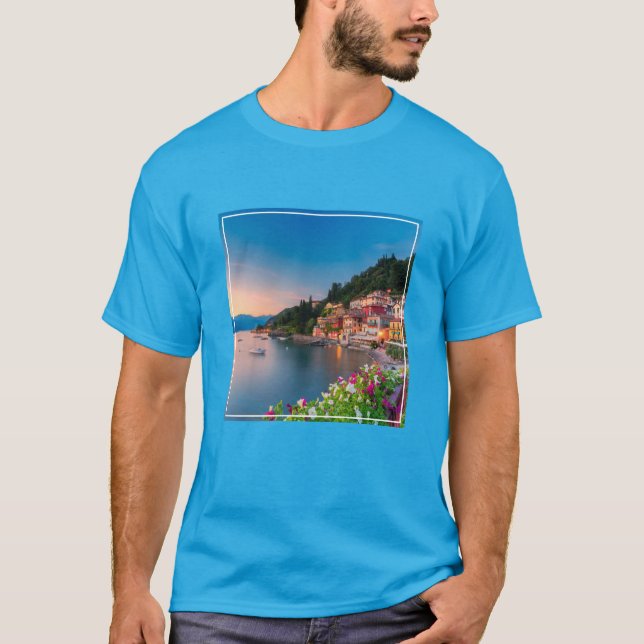 T-shirt Littoral | Varenna, Lombardie, Italie (Devant)