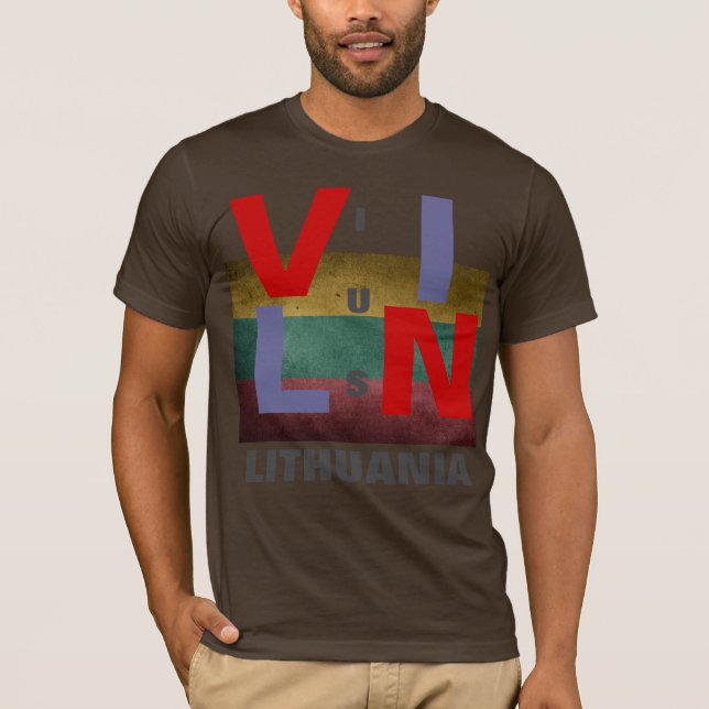 T-SHIRT LITUANIE DE VILNIE (Devant)