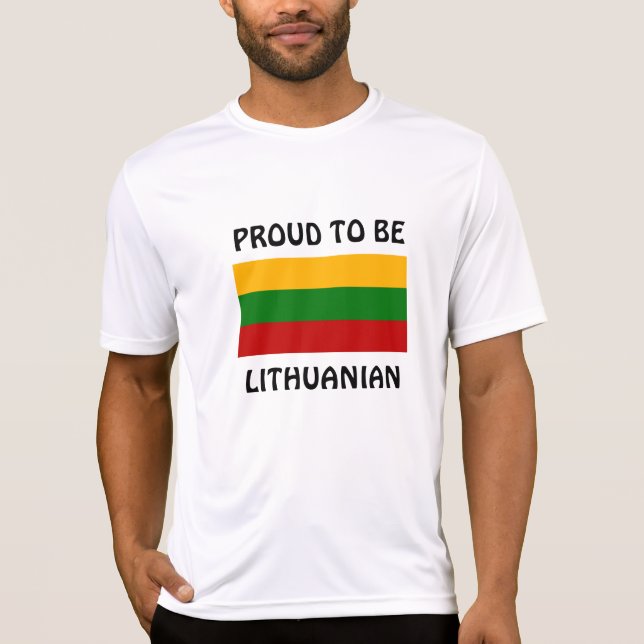 T-shirt Lituanie : Fière d'être lituanienne (Devant)