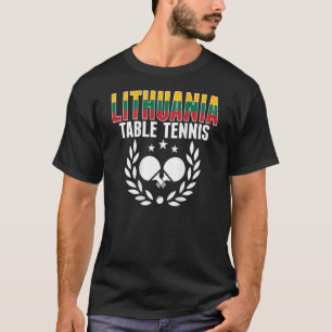 T-shirt Lituanie Ping Pong Lituanien Table Tennis Supp