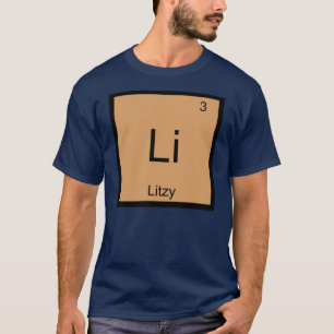 T-shirt Litzy Nom Chimie Élément Tableau Périodique