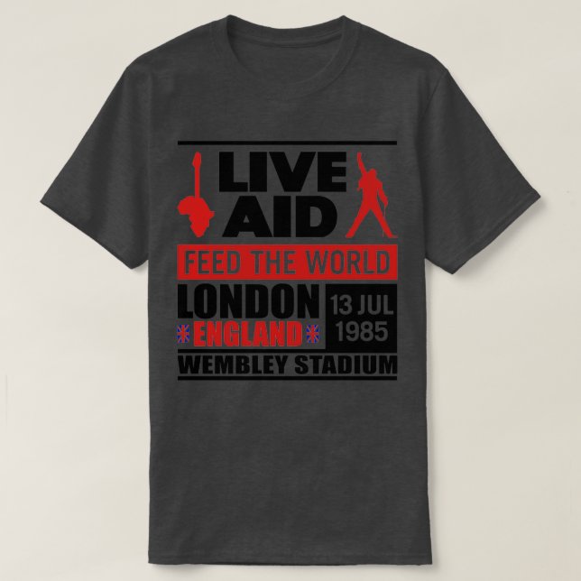 T-shirt Live AID 1985 (Design devant)
