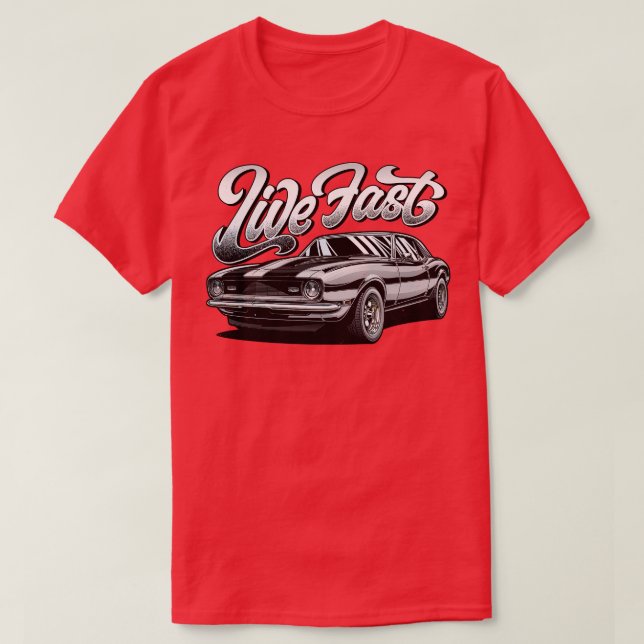 T-SHIRT LIVE FAST 2 (Design devant)