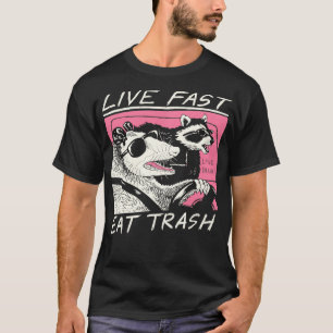 T-shirt Live Fast Eat Trump