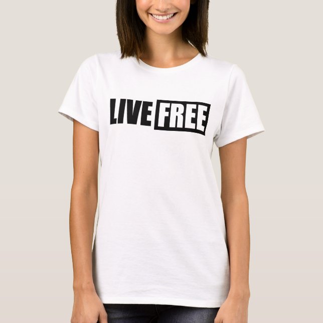 T-SHIRT LIVE FREE (Devant)