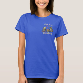 T-shirt Live Free & Eat Trash | Funny Patriotic Possum & R