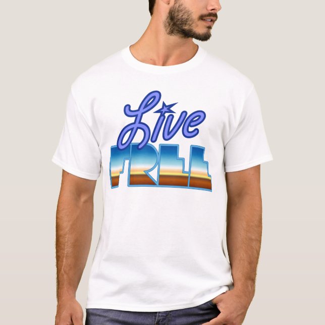 T-shirt LIVE GRATUIT (Devant)