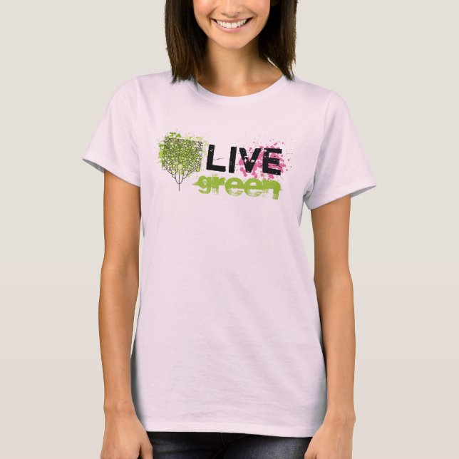 T-shirt Live Green (Devant)