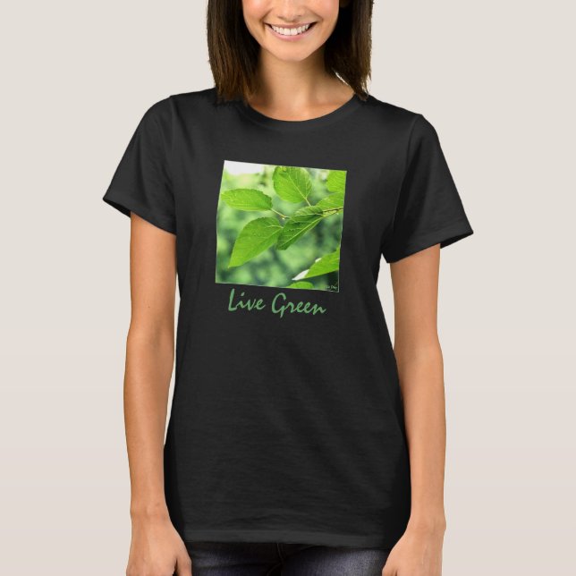 T-shirt 'Live Green' Ladies (Devant)