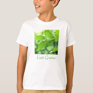 T-shirt "Live Green" pour enfants