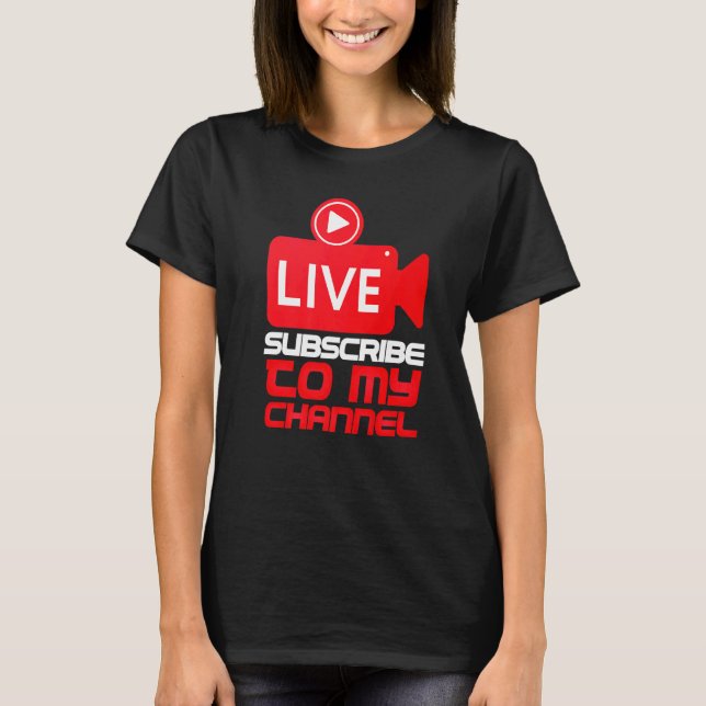 T-shirt Live Irl Streaming Streamer Créateur blogueur (Devant)