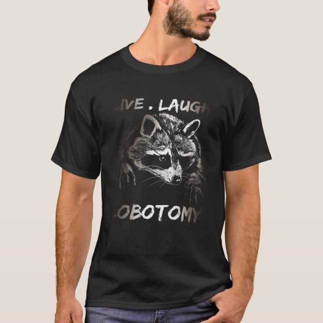 T-shirt Live Lauder Lobotomy Retro Possum (Devant)