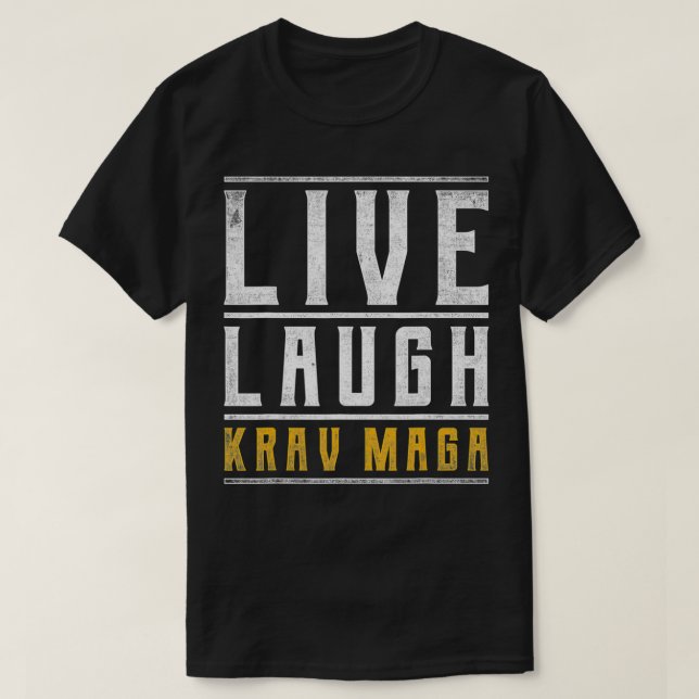T-shirt Live Laugh Krav Maga (Design devant)