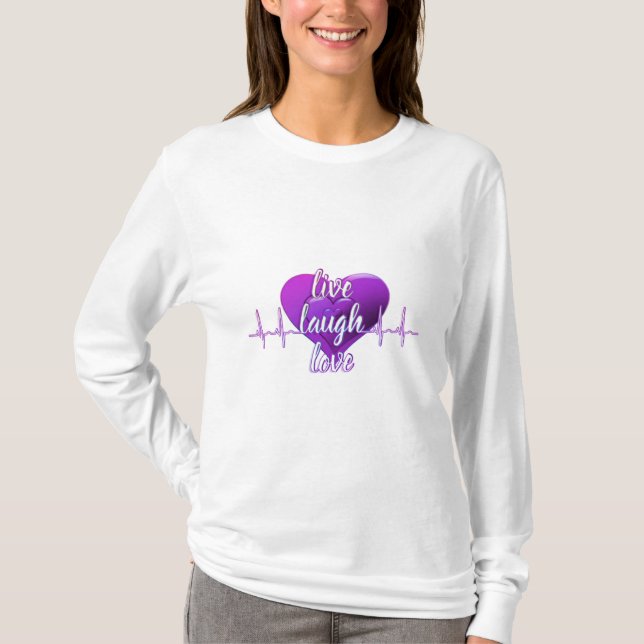 T-shirt Live Laugh Love (Devant)