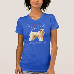 T-shirt Live Laugh Love a Wheaten