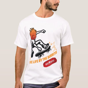 T-shirt Live Life By The Burrito Shirt