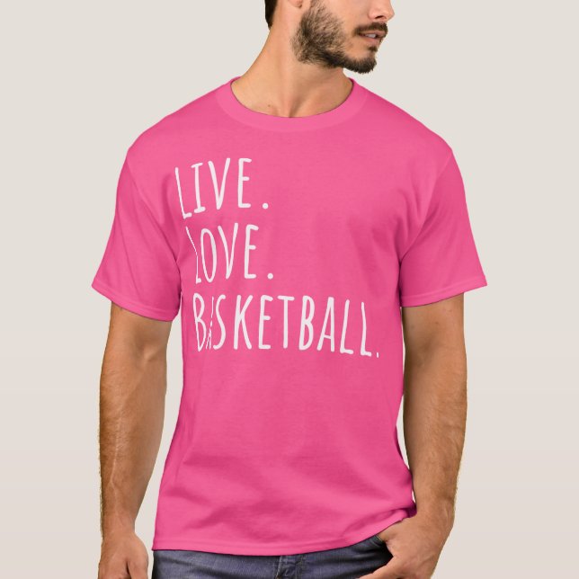 T-shirt Live.Love.Basketball (Devant)