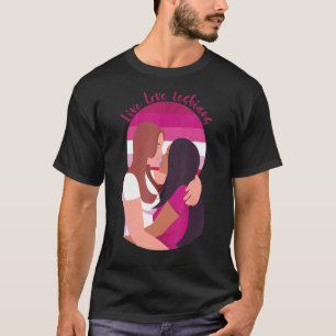 T-shirt Live Love Lesbians LGBT+ humour LLL humour LGBTQI