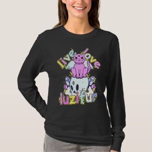 T-shirt Live Love Luzifur Pastel Goth Déplaisant mignon De