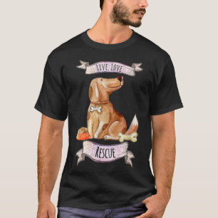 T-shirt Live Love Secourt for Dog Secourt Advocates
