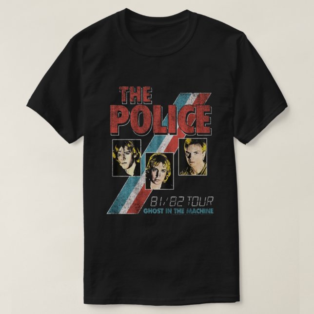 T-shirt Live Love The Police Music Band Cadeau (Design devant)