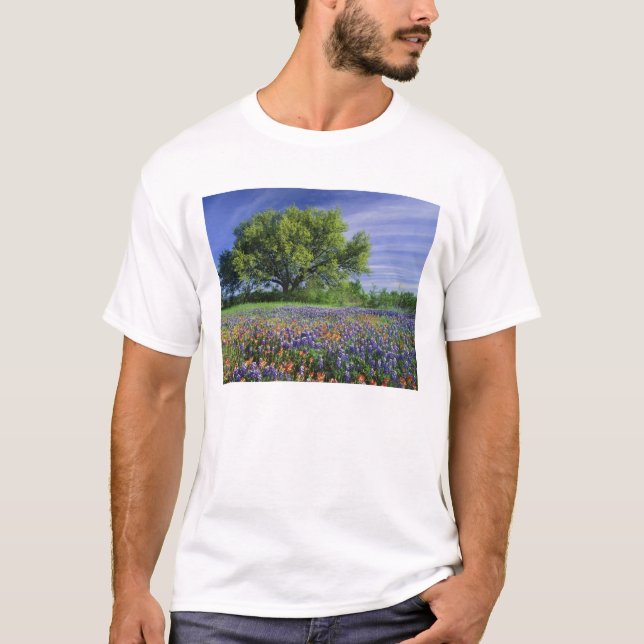 T-shirt Live Oak & Texas Paintbrush et Texas (Devant)