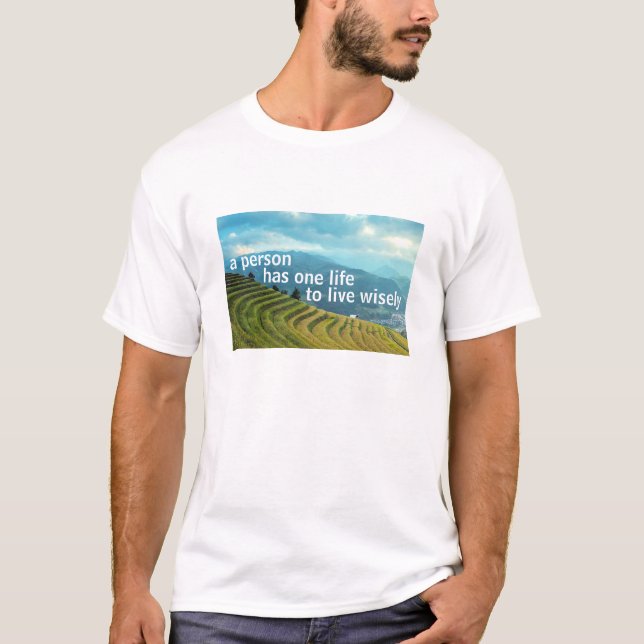 T-shirt Live sagement (léger) (Devant)