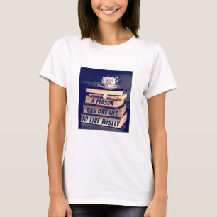 T-shirt Live sagement (lumière v2)