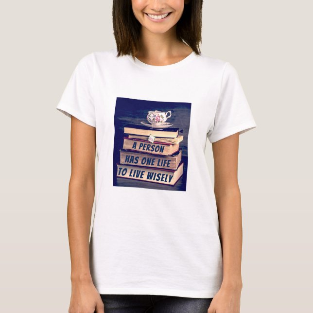 T-shirt Live sagement (lumière v2) (Devant)