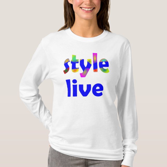 T-shirt live style (Devant)