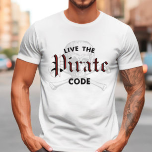 T-shirt Live the Pirate Code