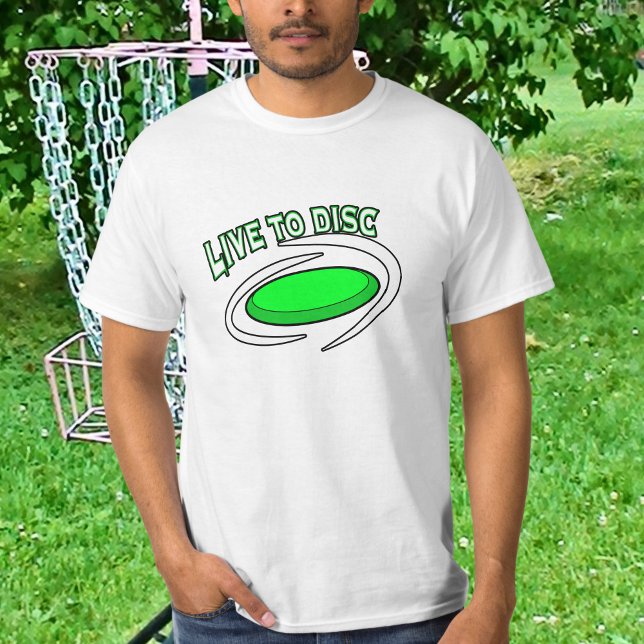 T-shirt Live to Disk, Golf sur disque (Créateur téléchargé)