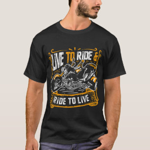 T-shirt Live To Ride & Ride To Live Cool Triker Triker Vél