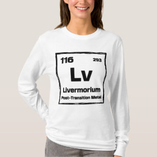 T-shirt Livermorium (Lv) - Tableau Périodique des Éléments