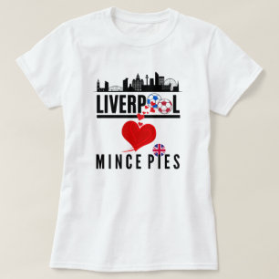 T-shirt Liverpool aime Mince Pies Cityscape