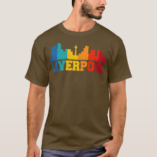 T-shirt Liverpool Retro Skyline