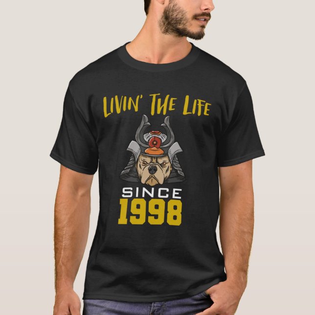 T-shirt Livin the life since 1998 (Devant)
