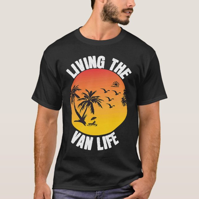 T-shirt Living The Van Life (Devant)