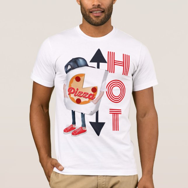 T-shirt Livraison amusante de pizza (Devant)