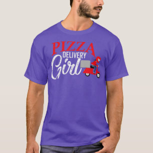T-shirt Livraison De Pizza Fille Correspondant Costume De