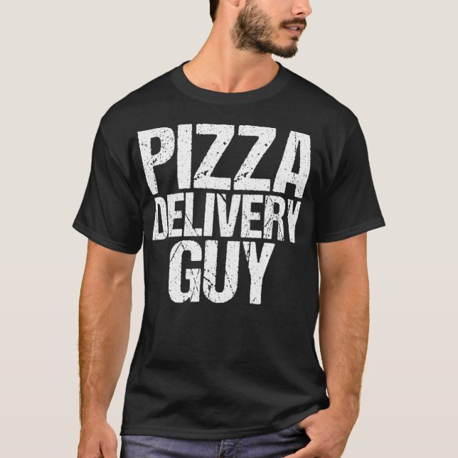 T-shirt Livraison de pizza Guy Italien Funny Foodie Pun Co (Devant)